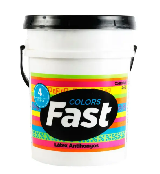 80260000P4 LATEX FAST TRICOLOR BLANCO 4 GL (TINETA)