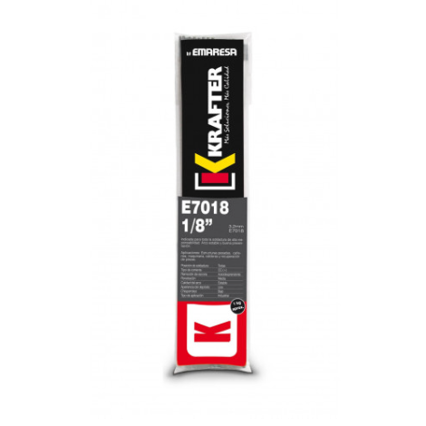 SOL01045 SOLDADURA 7018 3.2MM (1/8) KRAFTER 1 KG (CAJA 20 KG)