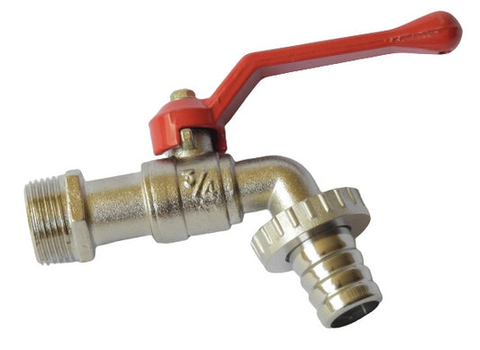 070200422 LLAVE DE BOLA PARA JARDIN/LAVADERO 3/4" - ZAMAK