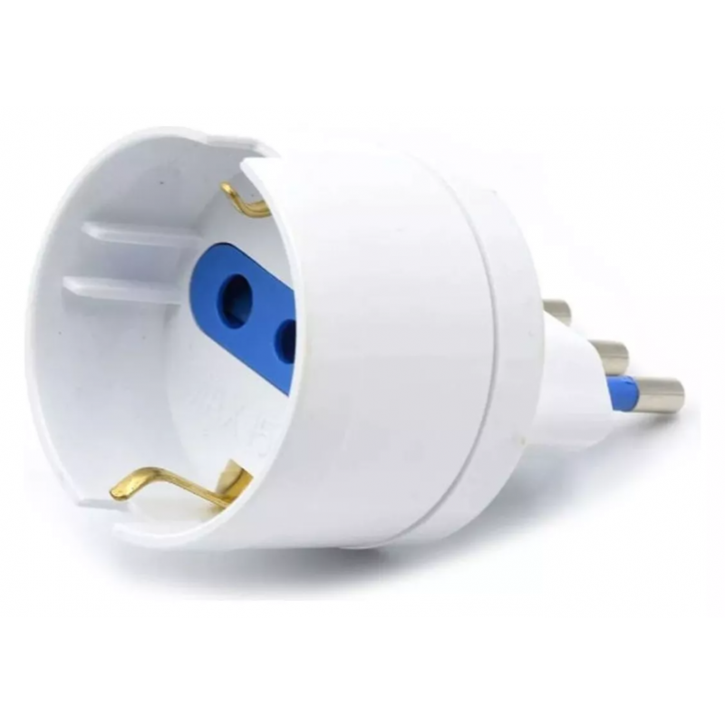 BO-ASPT10A-B ADAPTADOR SCHUKO BCO C/PROTECCION