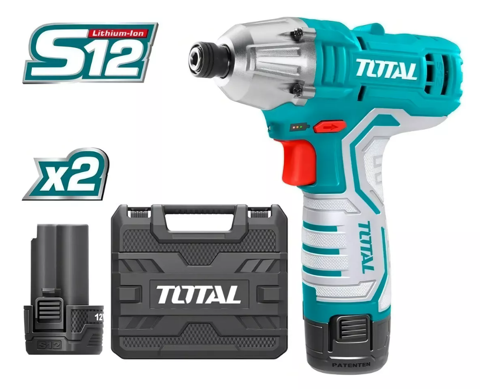 TIRLI1201 LLAVE DE IMPACTO INALAMBRICA 12V - 2 BATERIAS TORQ