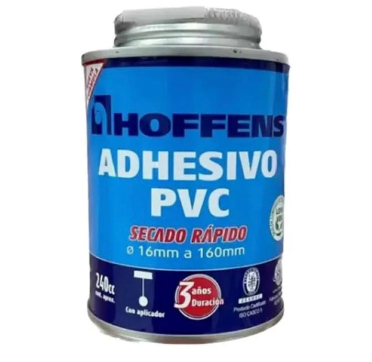 50038 ADHESIVO PVC LATA HOFFENS 240 CC SECADO RAPIDO