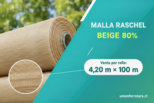 VAR02049 MALLA RASCHEL BEIGE AR (80%) 4,2x100mt