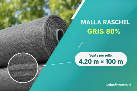 VAR02050 MALLA RASCHEL GRIS AR (80%) 4,2x100mt