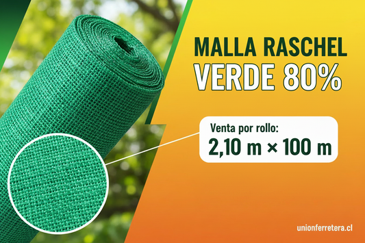 VAR02023 MALLA RASCHEL VERDE (80%) 2,1 x 100 MT