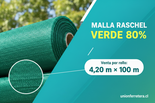 VAR02031 MALLA RASCHEL VERDE AR (80%) 4,2x100mt