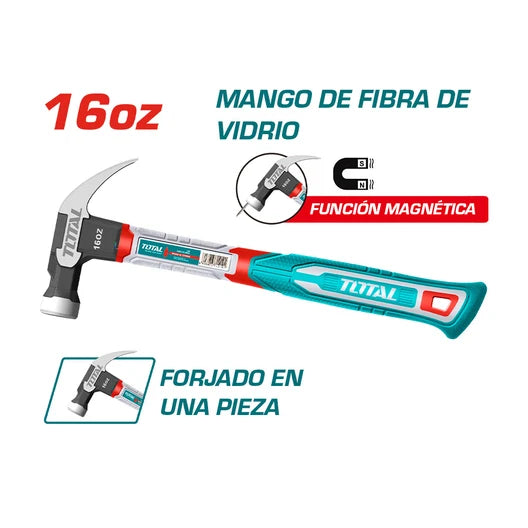 THCH61016 MARTILLO MANGO FIBRA 16OZ TOTAL
