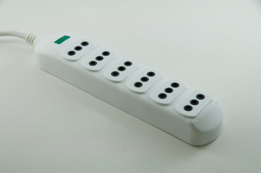 93PT0M7598 ALARGADOR 3MTS 6 POSICIONES BLANCO MARFIL LUZ PILOTO