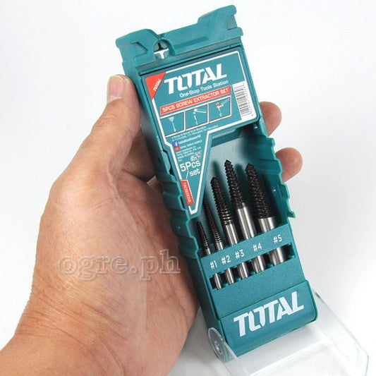TACSE0056 JUEGO DE EXTRACTORES DE TORNILLO 5 PIEZAS TOTAL