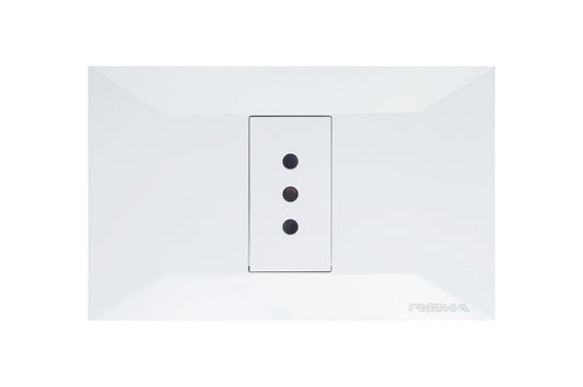 98PTGMM064 ENCHUFE TOMACORRIENTE SIMPLE 10A 250V BLANCO MARFIL