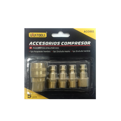 ACO502 ACOPLES SET DE 5PCS BRONCE UYUSTOOLS (MULT 5 UN)