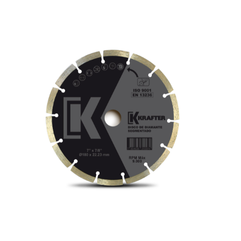 9917000100115 DISCO DE CORTE DIAMANTADO SEGMENTADO (4,5) 115MM DUROFLEX KRAFTER