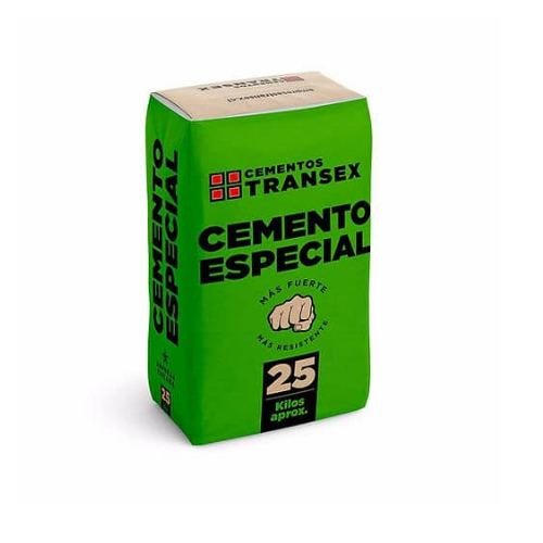 CEMENTO ESPECIAL TRANSEX 25 KG (72) MIN 2 PALETS